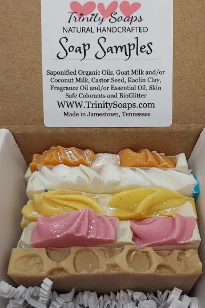 Organic Bridal shower soap favors for guest in bulk, Wedding, Baby, handmade sample soap, Artisan sample soaps, ends, homemade goat milk image 6