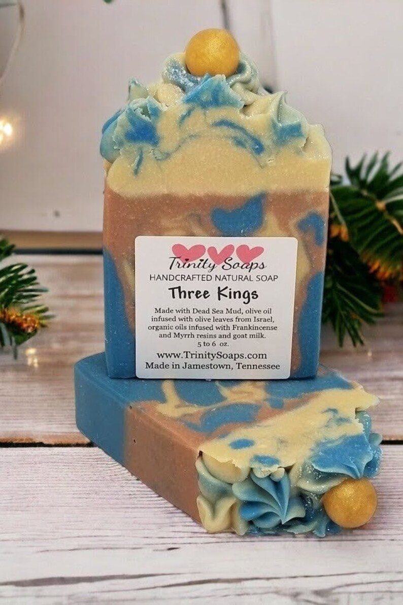 Goat milk soap gift box set, Christian gifts for family, Unique for Pastor, birthday, friends, hand made gift, special and unique gift idea image 5