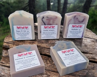 Birthday Gift For Men, Man's Goat Milk & Tallow Soap: Handmade Organic Oil Blend