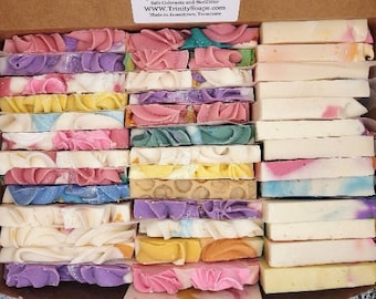 Organic Goat Milk Soap Samples End Pieces, Best selling Items, Birthday party gift Box, Wedding Favors for guest in bulk, baby shower favor