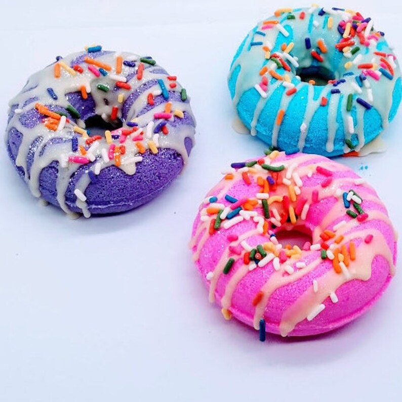 Bath Bomb Bath Bombs for Kids Donut Cocoa Butter Drizzle Etsy