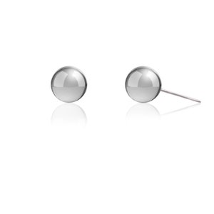925 Sterling Silver Ball Studs, Everyday Small Earrings in Silver, Minimalist Round Studs, Tiny Dainty Earrings, kids Studs image 7