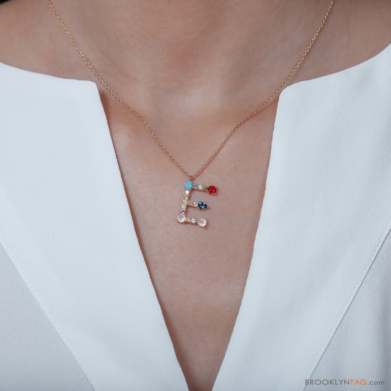 Necklace with an e on it Clearance