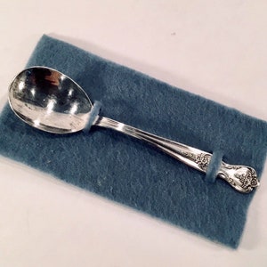 REDUCED - Vintage Silverware by WM. ROGERS Mfg., Co. Extra Plate Original Rogers Sugar Spoon in the Magnolia Pattern