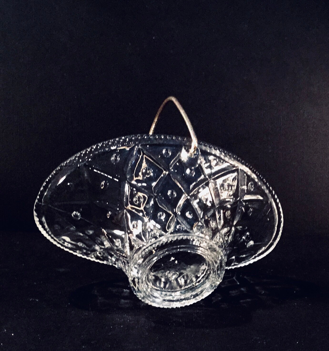 AVON エイヴォン　ハンドシェープディッシュ AVON Bubble Clear Glass Footed Candy Dish Sherbet Compote | eBay