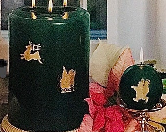 Vintage PARTYLITE HOLIDAY ORNAMENTS to Embellish Candles New in Box (3 pieces) - Giftable