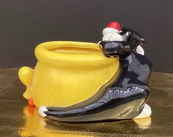 Collectible 1990's Warner Bros, SYLVESTER and TWEETIE PIE Plant