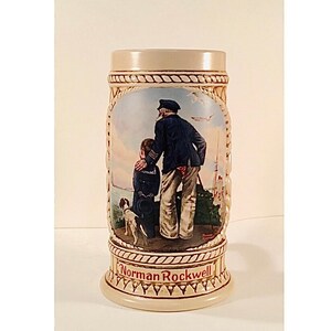 Norman Rockwell Collector’s Stein “Looking Out to Sea” - Giftable