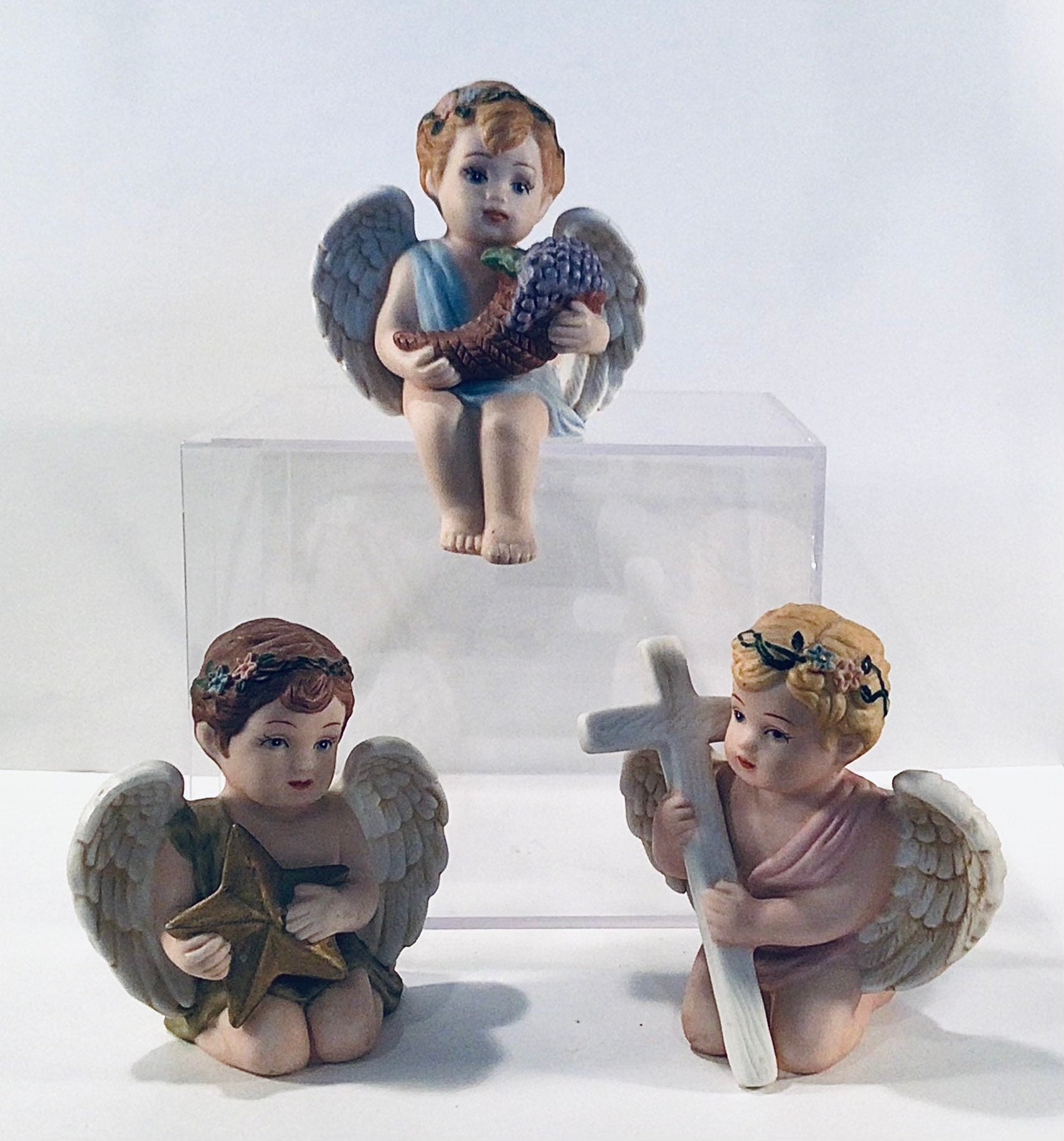 希少　ファミリア　HOUSE OF ANLI Vintage Trio of HOMCO HOME INTERIORS Four Seasons Porcelain