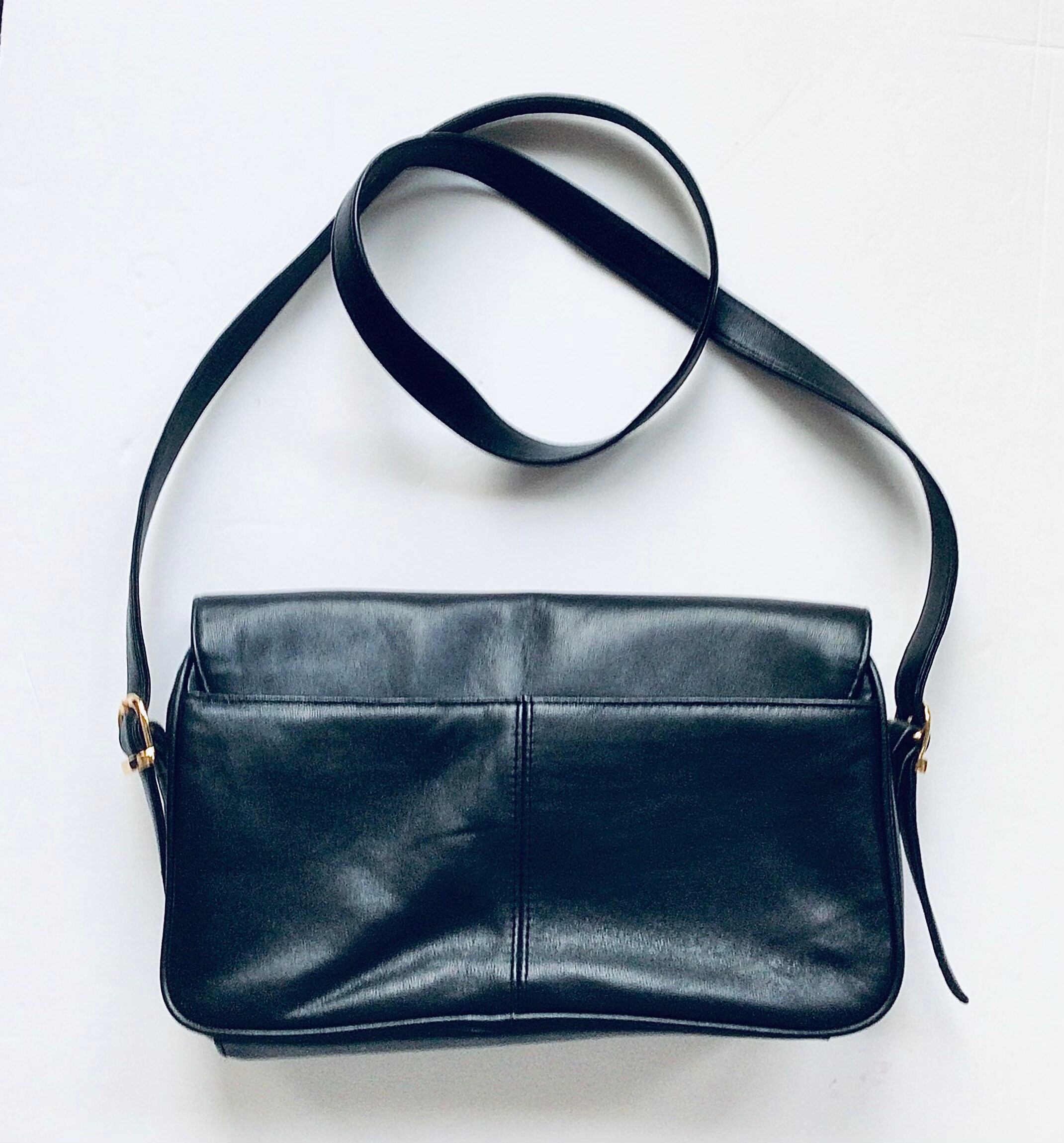 CARLOS DSANTI Genuine Leather Black Cross-body Purse Handbag - Etsy UK