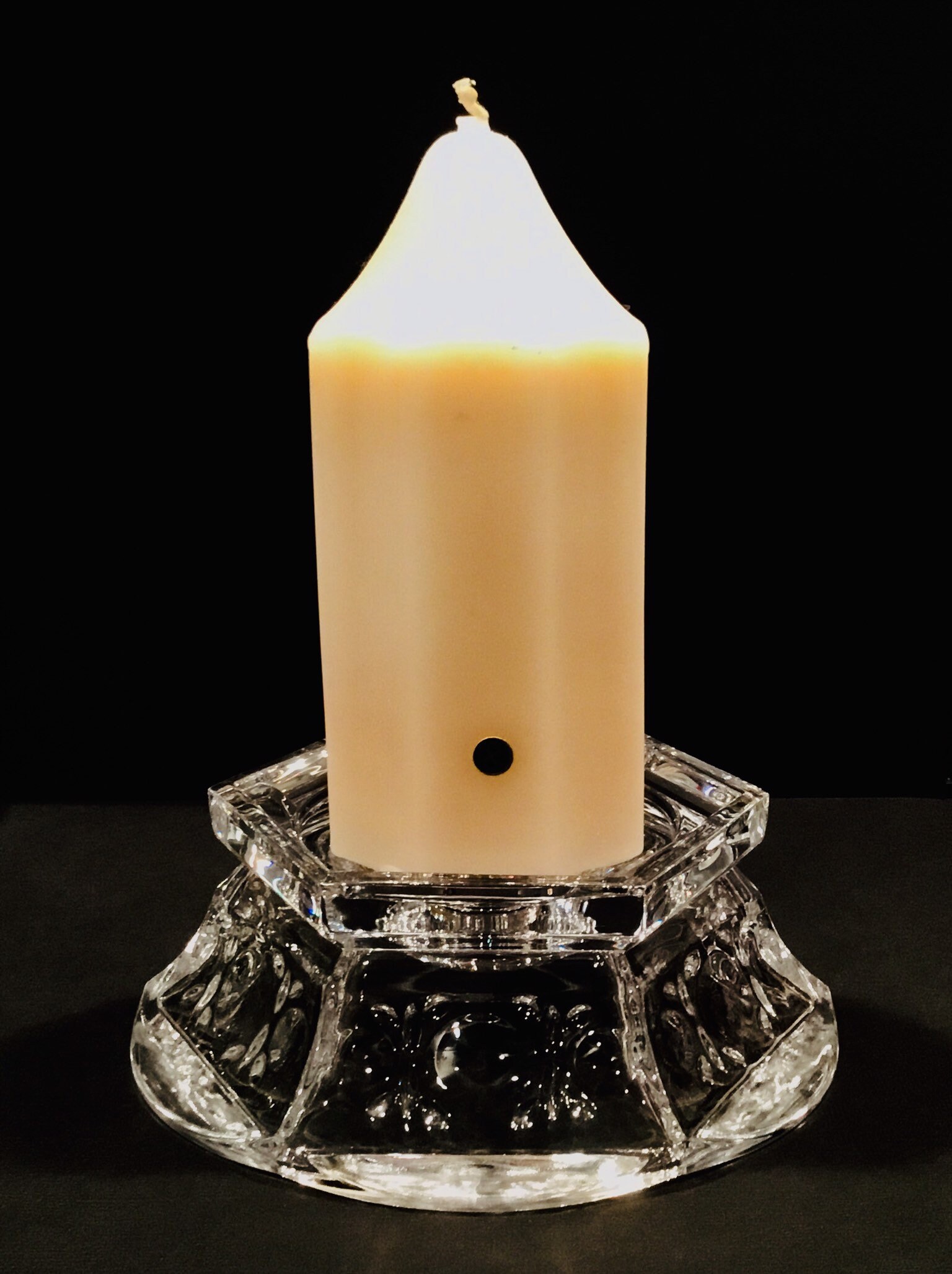 PARTYLITE Signature Crystal Hurricane Candle Holder Base Only Etsy