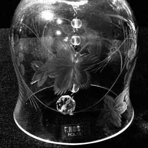 Elegant Hand-Cut Crystal Dinner Bell from Poland