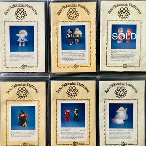 Choice of SIX CABBAGE PATCH Sew Adorable Halloween Costume Patterns  Choose the one(s) you want.