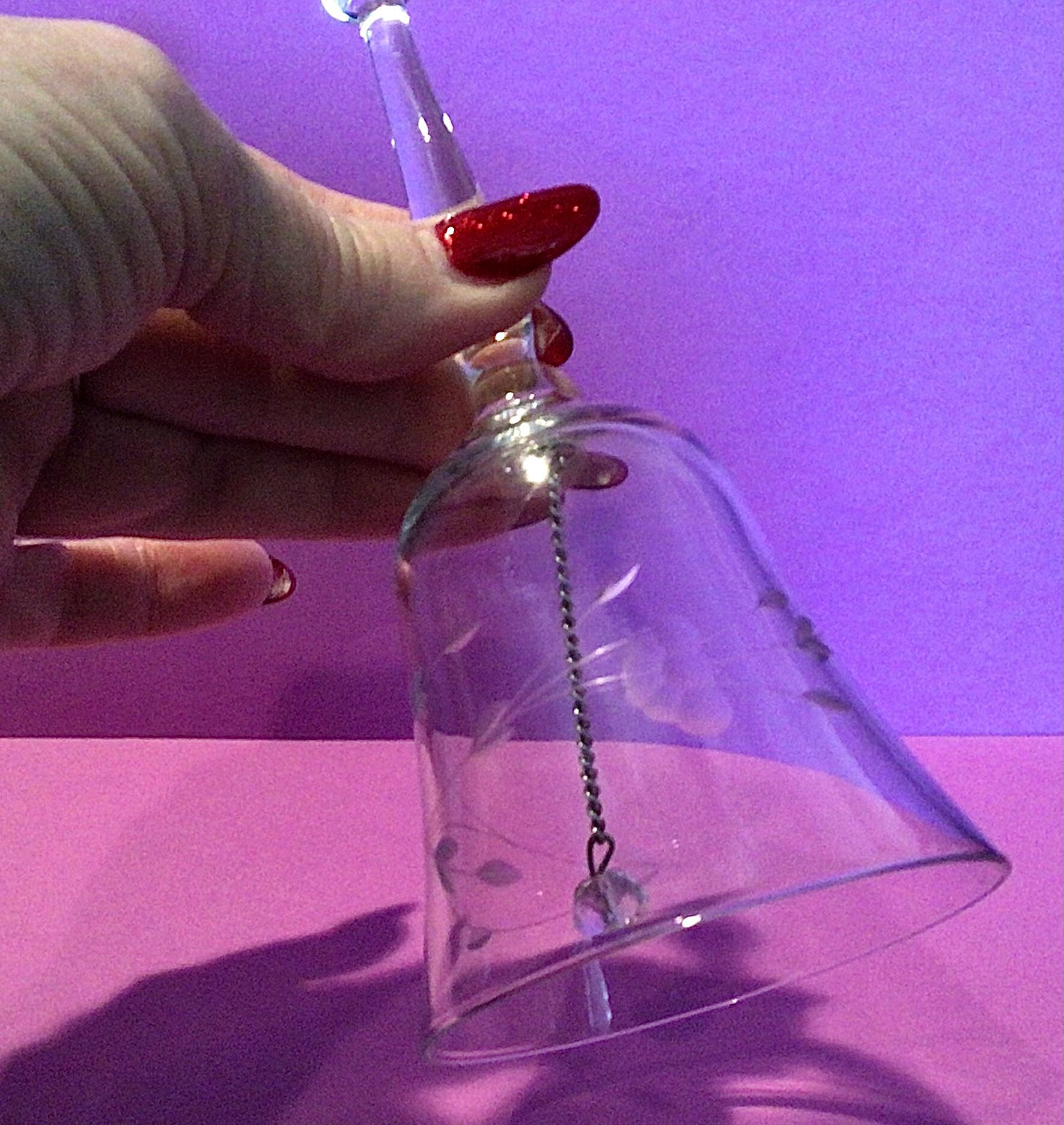 Vintage PRINCESS HOUSE Heritage Pattern Crystal Dinner Bell - Giftable