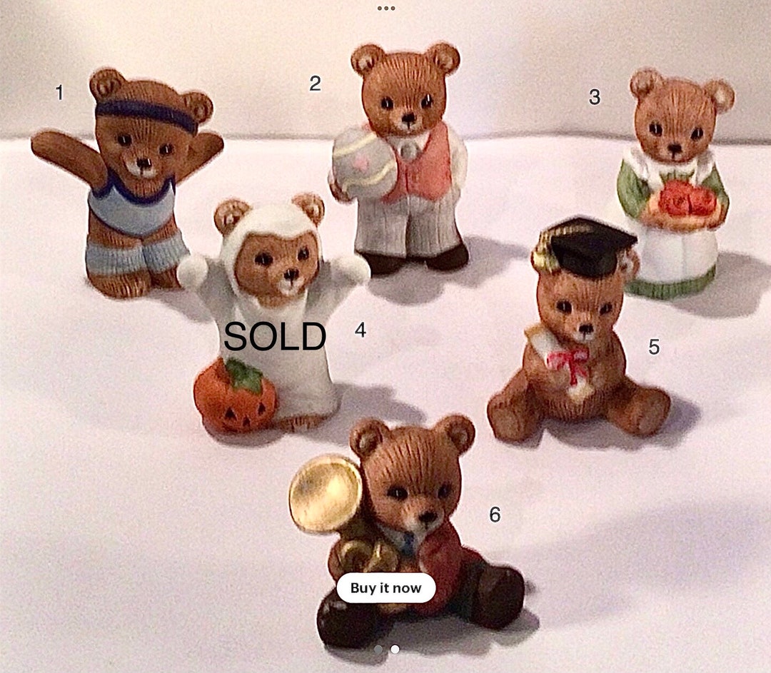 Choice of Six Collectible HOMCO Home Interiors Bear