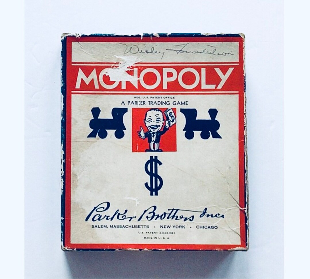 REDUCED - Vintage Collectible Parker Bros. Inc. MONOPOLY Game With