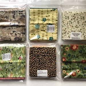 Reduced - ASSORTED BUNDLES - Choice of Six 100% Cotton Fat Quarter/Flat Fabric Bundles