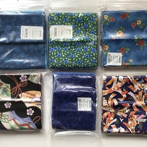 Reduced - ASSORTED BUNDLES - Choice of Six 100% Cotton Fat Quarter/Flat Fabric Bundles