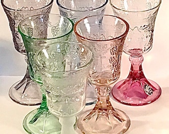 SALE - Replacement Piece - Vintage Collectible TIARA Exclusives Chalice Goblet Stemware - Many Colors - Giftable