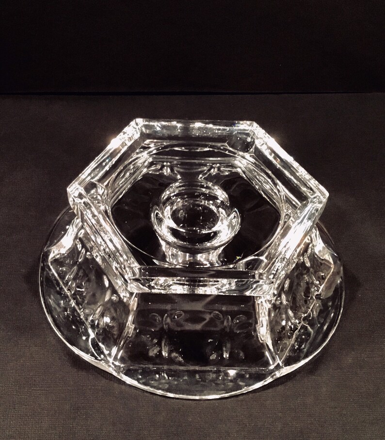 PARTYLITE Signature Crystal Hurricane Candle Holder Base Only Etsy