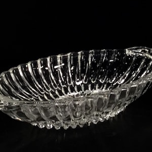 Vintage Pressed Glass Relish Celery or Cracker Dish Tray - Giftable