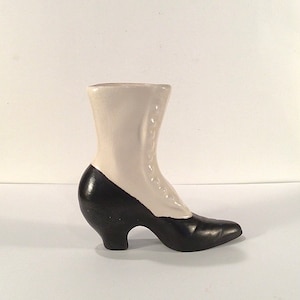 Vintage Ceramic Victorian Collectible Woman’s High Top Button Up Boot Shoe - Giftable