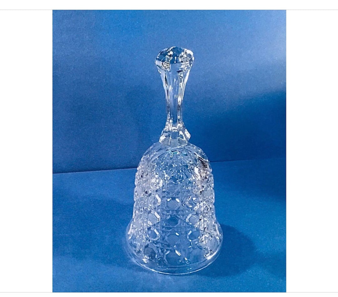 Vintage Bleikristall Lead Crystal Cut Glass Bell From W. Germany