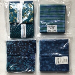 Reduced - ASSORTED BUNDLES - Choice of Four 100% Cotton Fat Quarter/Flat Fabric Bundles