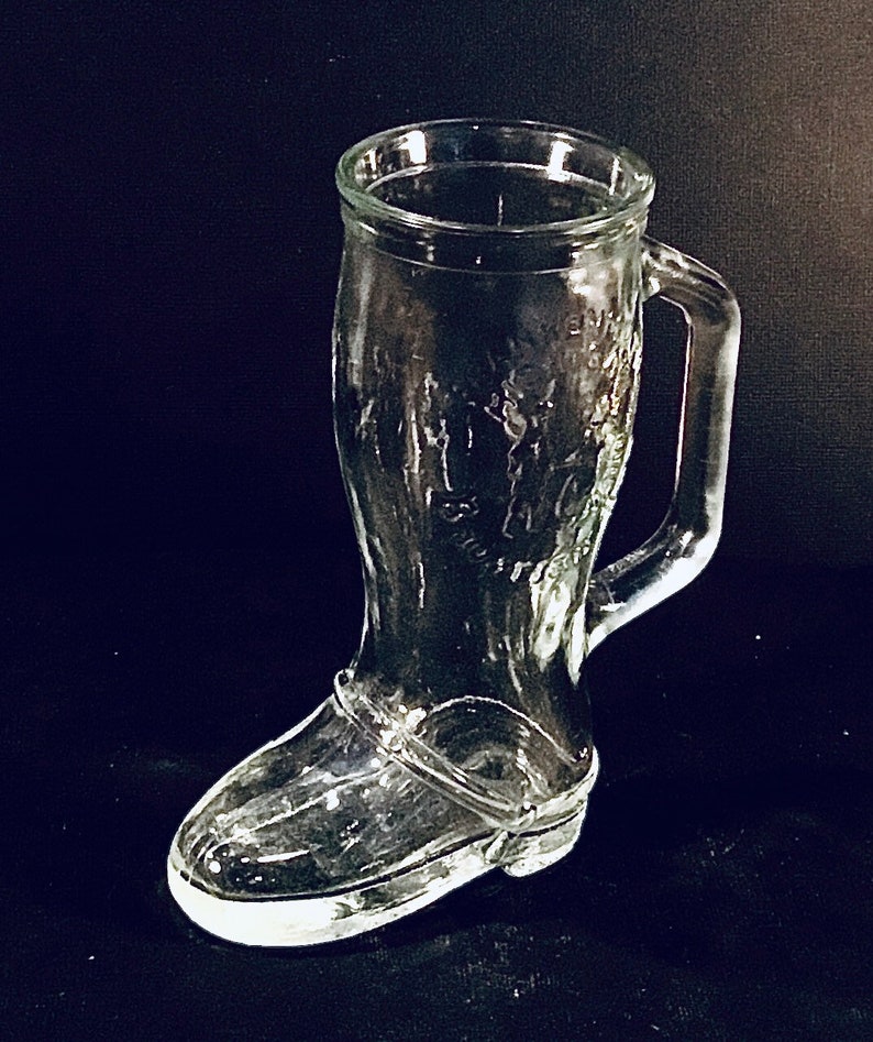 Giftable for a Collector Souvenir Collectible Glass BOOT MUG with Handle Bavarian Inn Frankenmuth Michigan