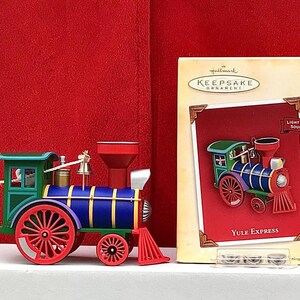 Christmas is coming - 2004 Hallmark Keepsake YULE EXPRESS Christmas Ornament with Box - Giftable