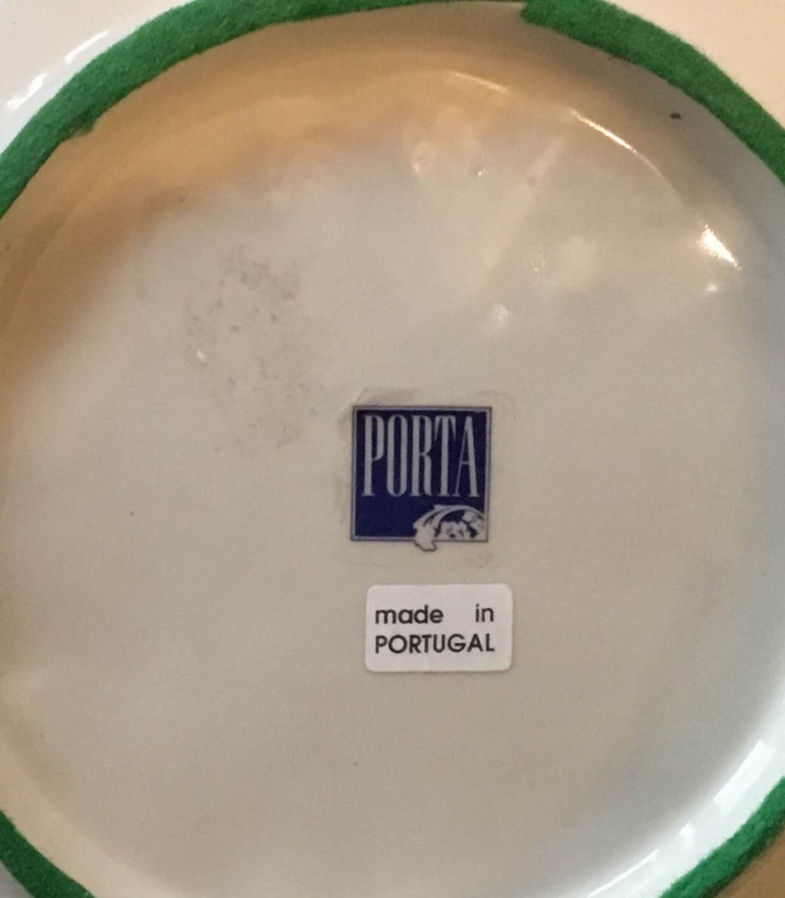 Vintage PORTA Green Ceramic Autumn Fall Leaf Dish Giftable - Etsy