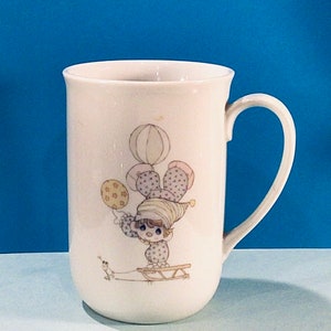 ENESCO PRECIOUS MOMENTS Clown Coffee Tea Cup 1985 - As is