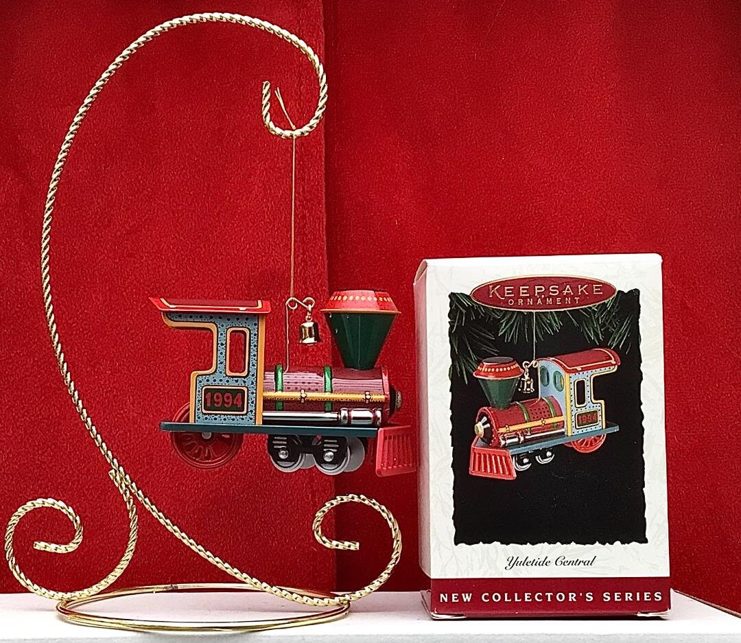 Décoration De Noël Vintage Hallmark Train - Yuletide Central 1995 - Original - Multicolore