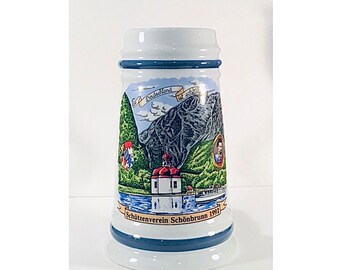 Reduced - Dutch? Ceramic Tankard Beer Mug Stein - Giftable