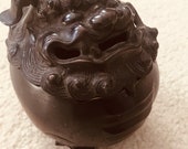 Chinese Antique Fu-Dog Bronze Censer