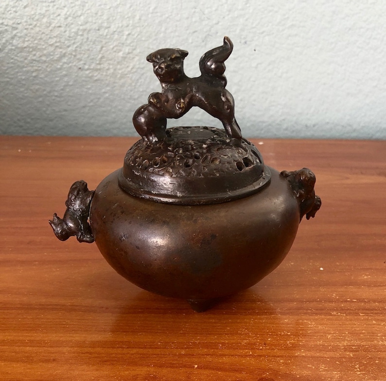 Chinese Bronze Incense Burner late Ching Dynasty