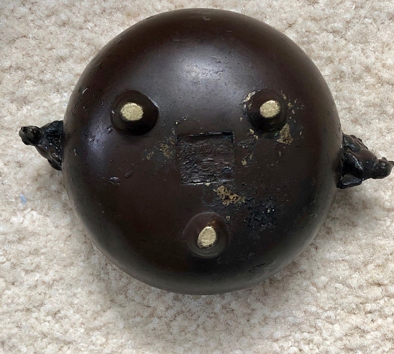 Chinese Bronze Incense Burner late Ching Dynasty