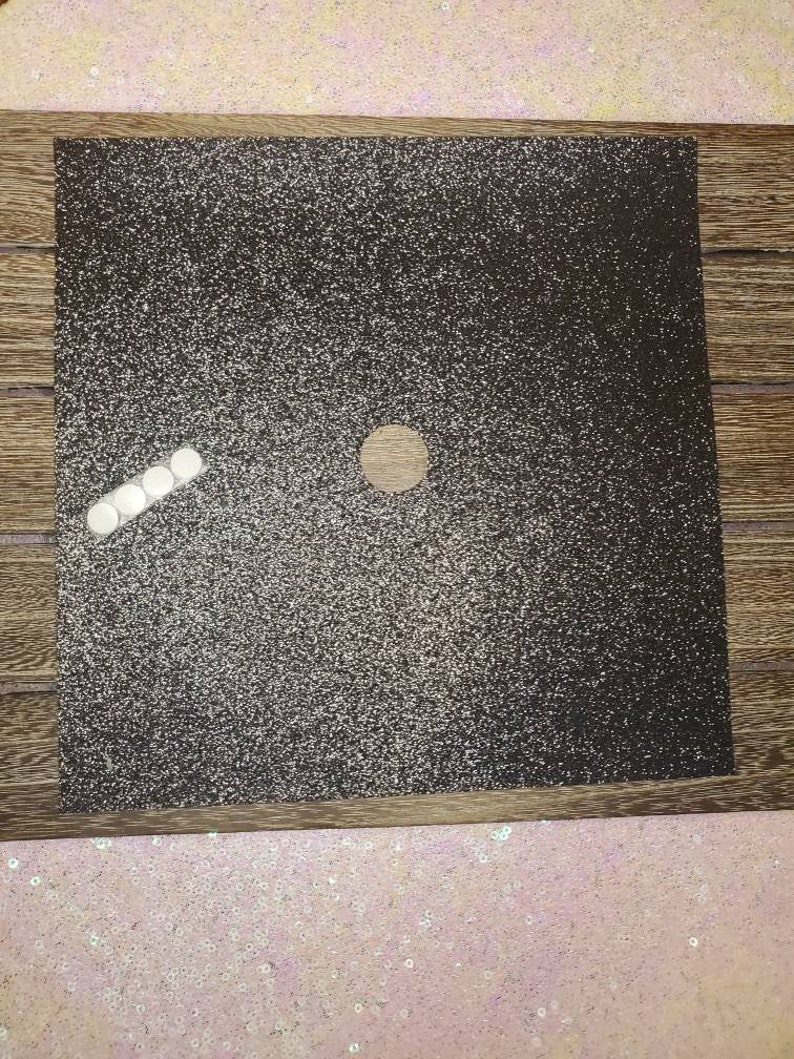 Graduation Cap Topper Base Glitter Cardstock Base With Etsy