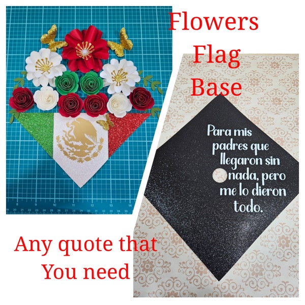 Graduation Cap Glitter Cardstock Etsy