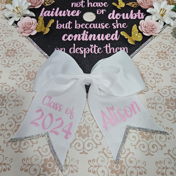 Bow for graduation, bow personalized