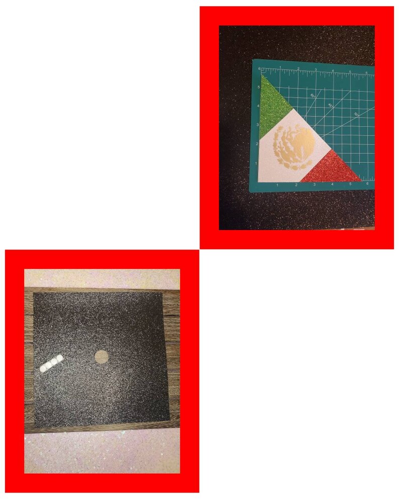 Graduation Cap Topper Base Glitter Cardstock Base With Etsy