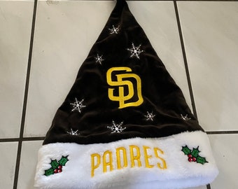 San Diego padres Santa hat OSFA