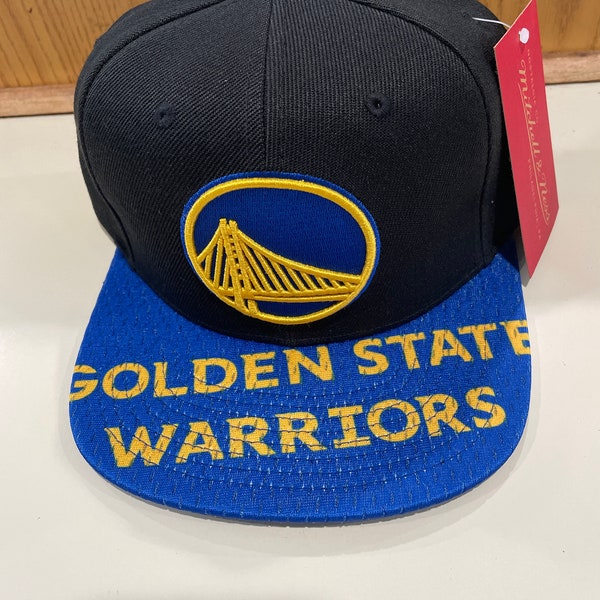 Golden state warriors SnapBack hat flat bill Mitchell and ness