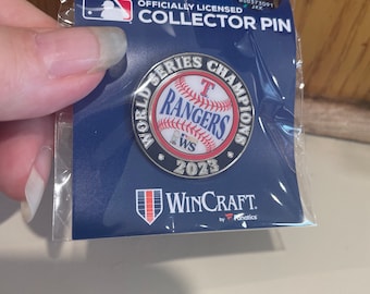 Texas rangers champions pin 2023 hat lapel collector