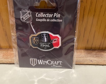 Las Vegas knights vs Carolina hurricanes pin hat lapel collector