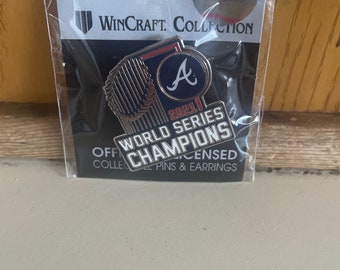 Atlanta Braves World Series champions hat lapel pin