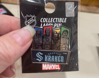 Seattle kraken unique heroes pin hat lapel collector