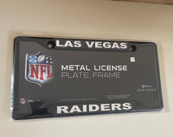 Las Vegas raiders license plate frame laser cut officially licensed