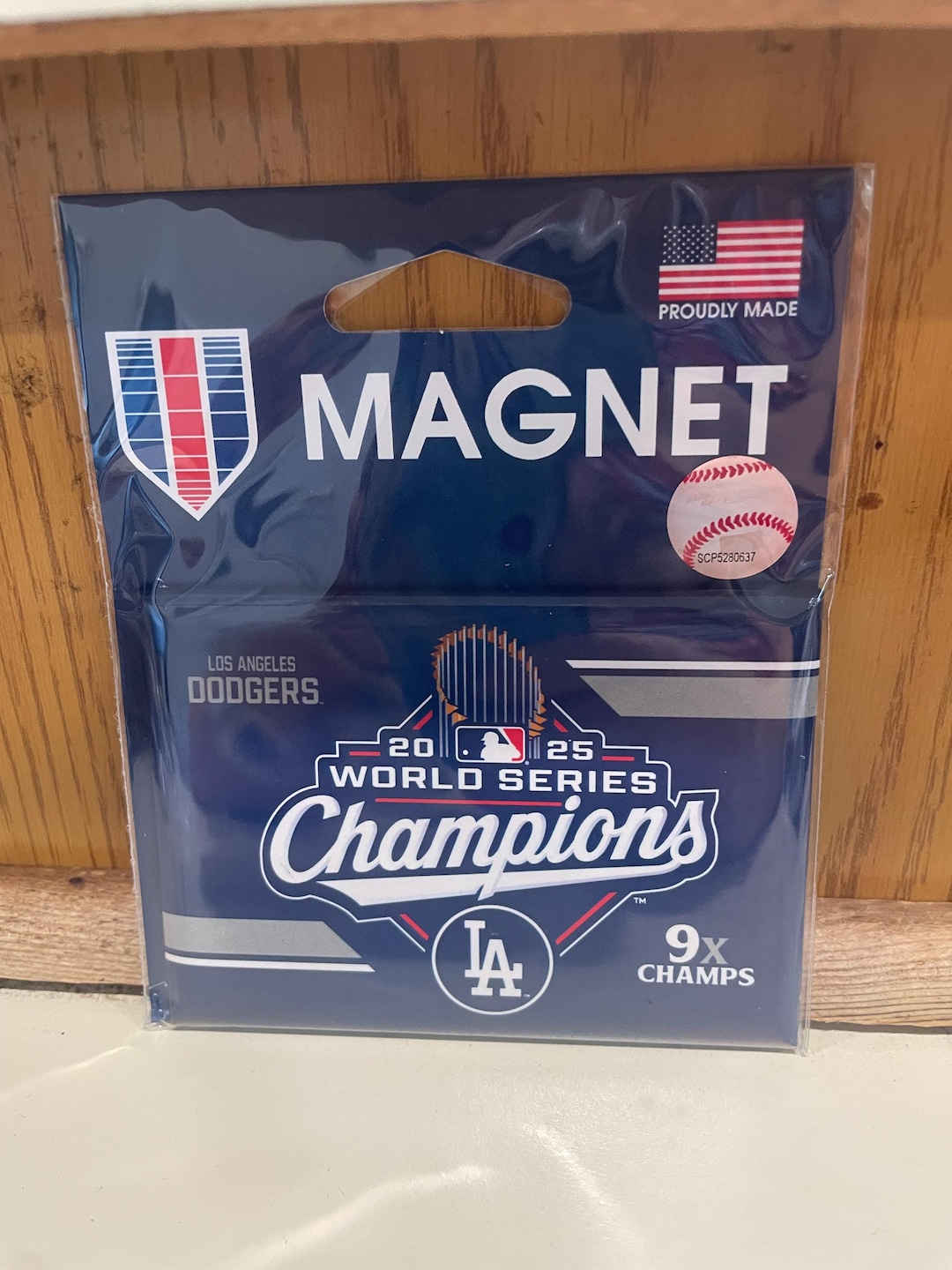 Dodgers 2025 champions 2x3 magnet refrigerator and other surfaces