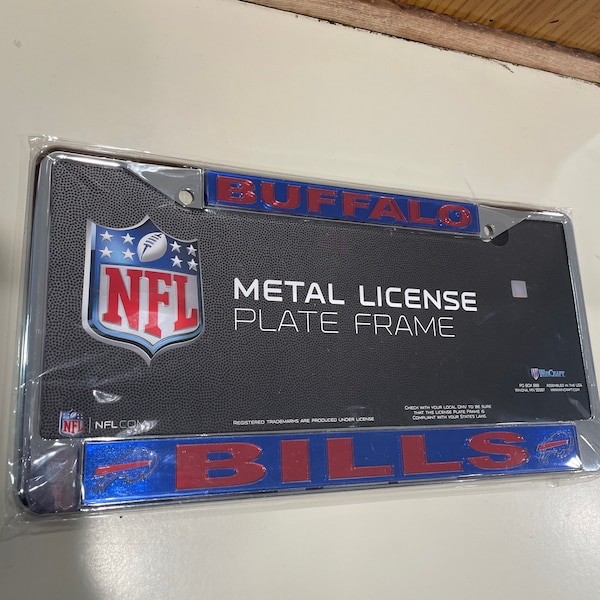 Buffalo Bills License Plate Frame Etsy